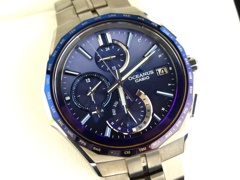 【584】 極美品 CASIO カシオ OCEANUS オシアナス マンタ OCW-S5000AP-2AJF チタン_画像1