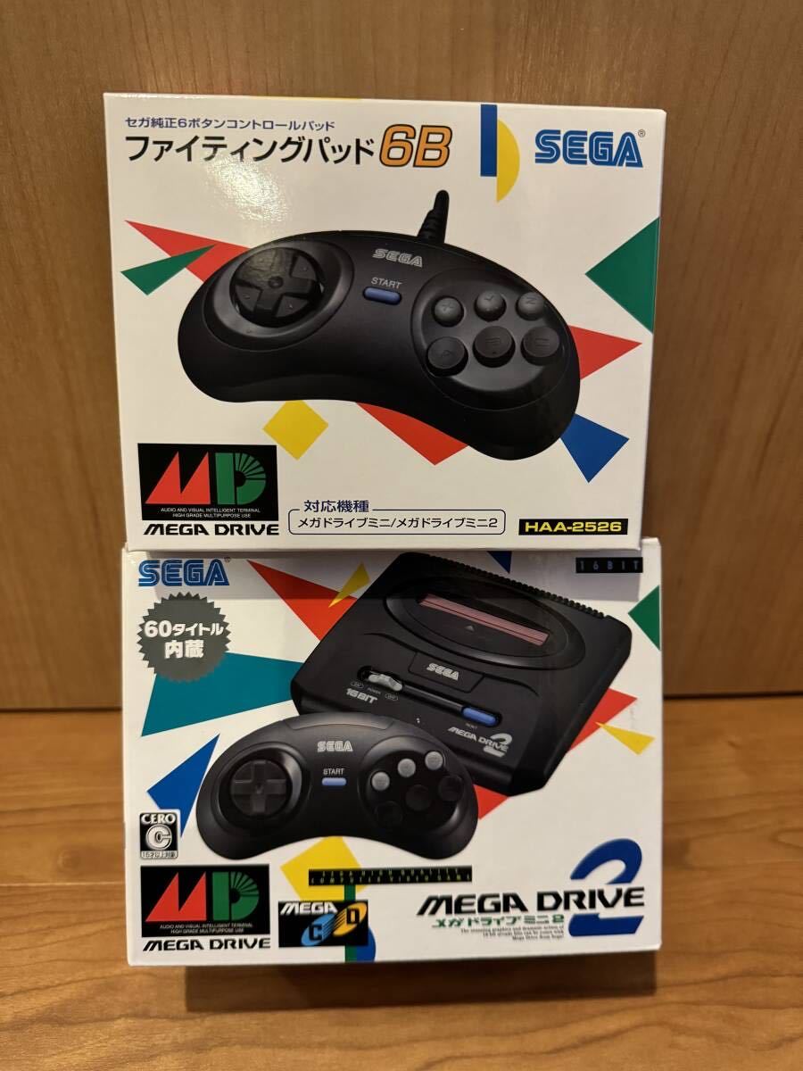 MEGADRIVE2 MINI メガドライブ2ミニ +6ボタンコントローラー 売り切りの画像1