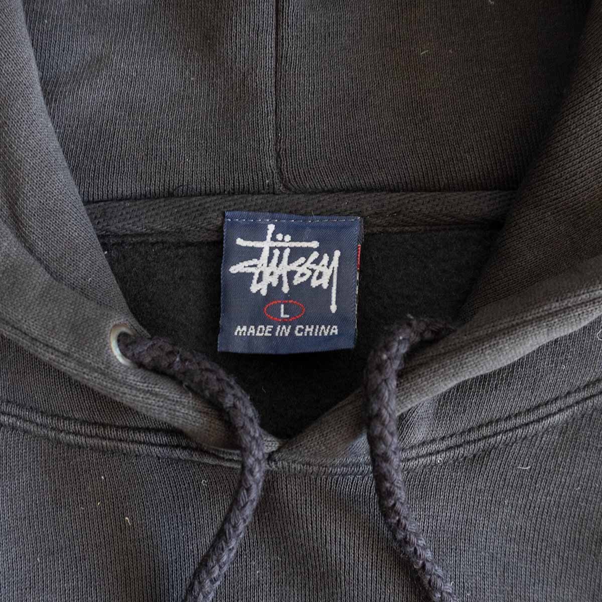 [90s]OLD STUSSY[ дракон Logo Parker ]L 90 годы Old Stussy Dragon темно-синий бирка б/у одежда u2403043