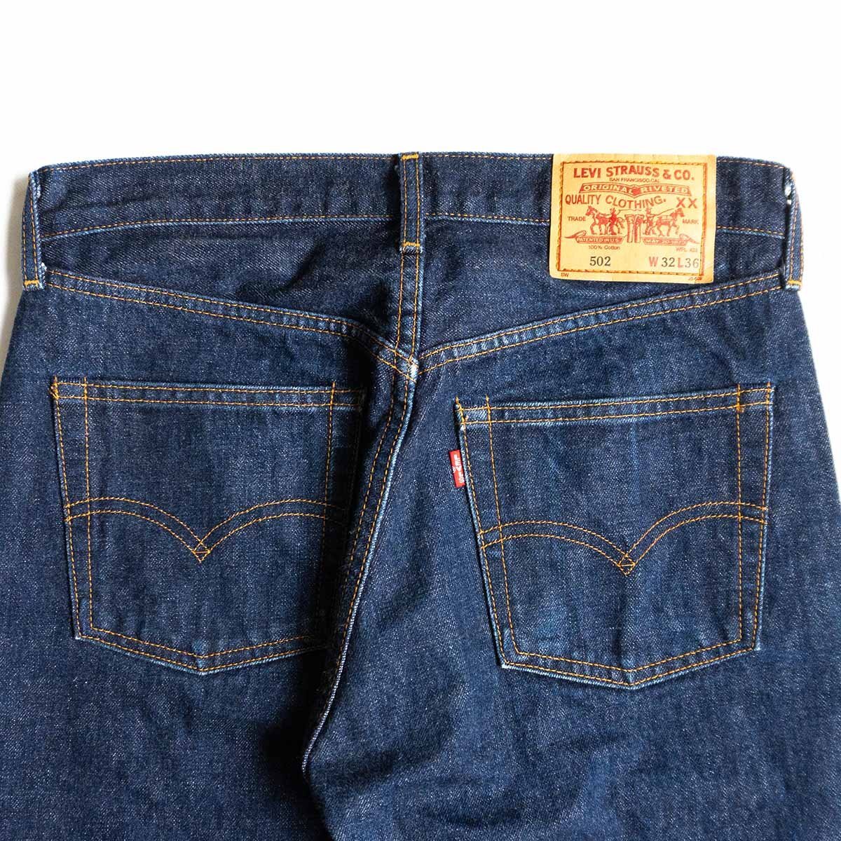 【美品/濃紺】 LEVI'S 【 502 ビッグE デニムパンツ 】32×36 インディゴ ヴィンテージ 復刻 日本製 wsm 2403398_画像5