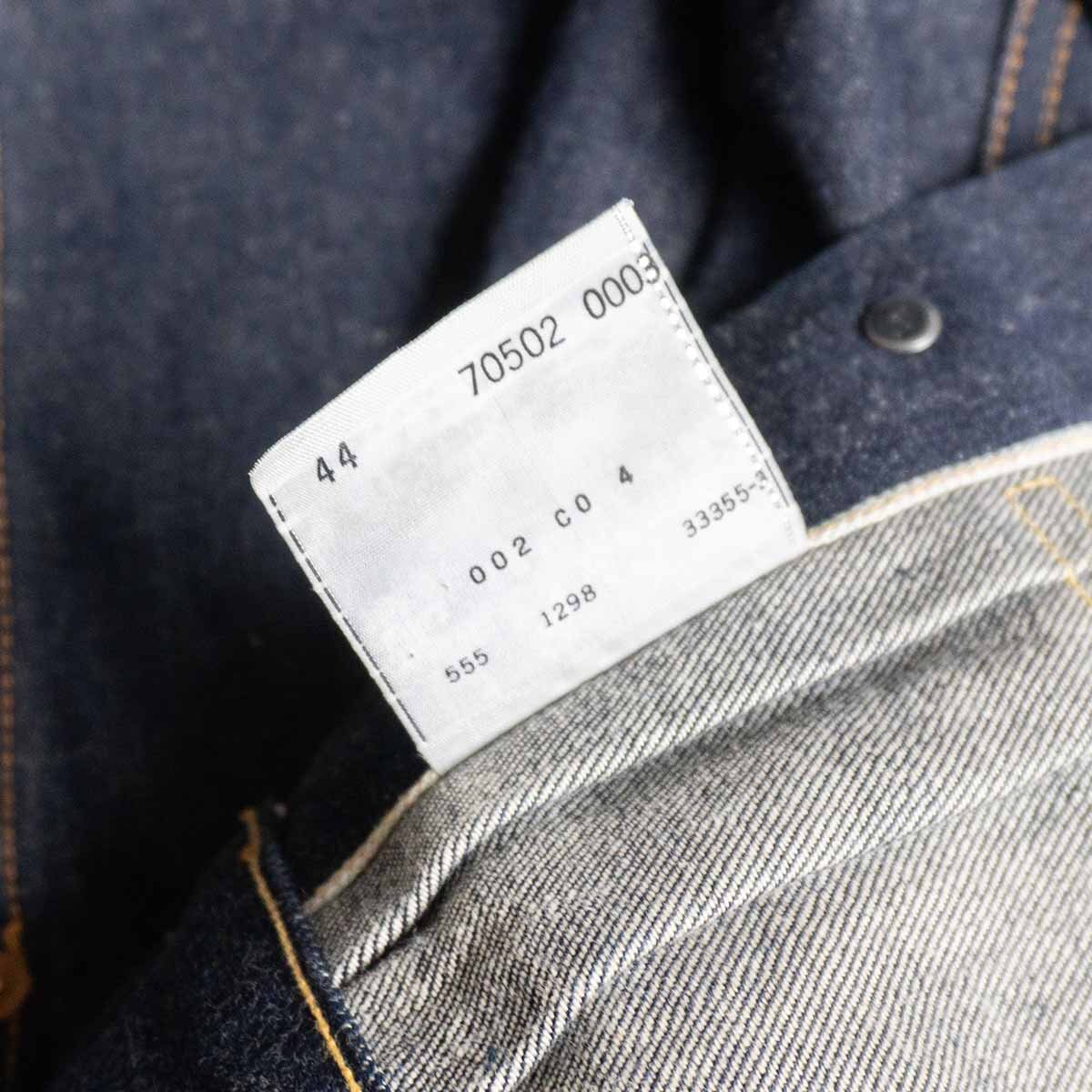 【バレンシア製/美品】 LEVI'S【507XX BIG E 2nd デニムジャケット】44 セカンド インディゴ 555 アメリカ製 2403481_画像5