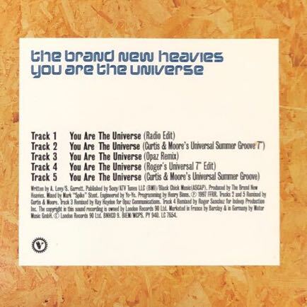 【r&b】The Brand New Heavies / You Are The Universe［CDs］《10b001》_画像4