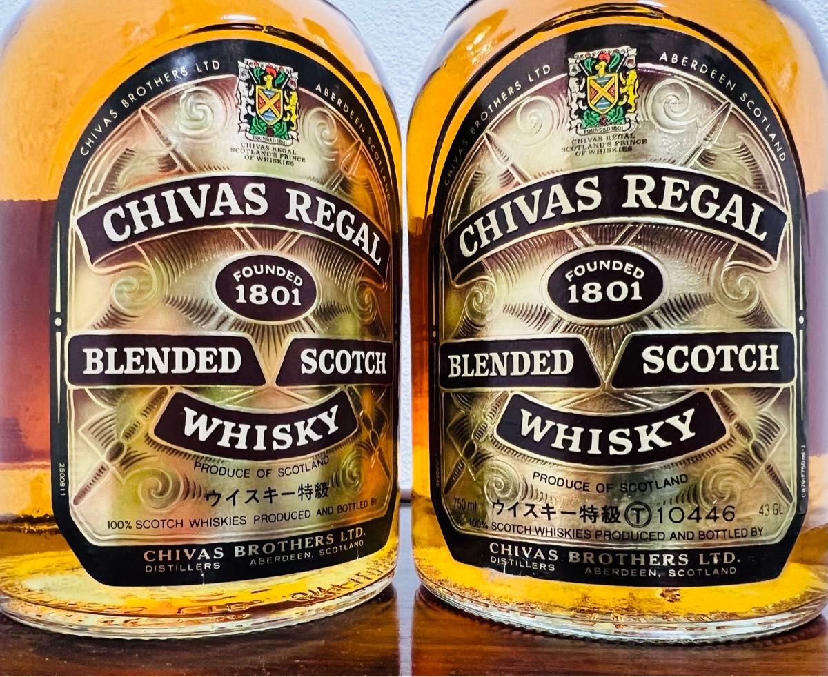 未開栓古酒2本シーバスリーガル12年スコッチ ウイスキー CHIVAS REGAL12Year Scotch Whisky