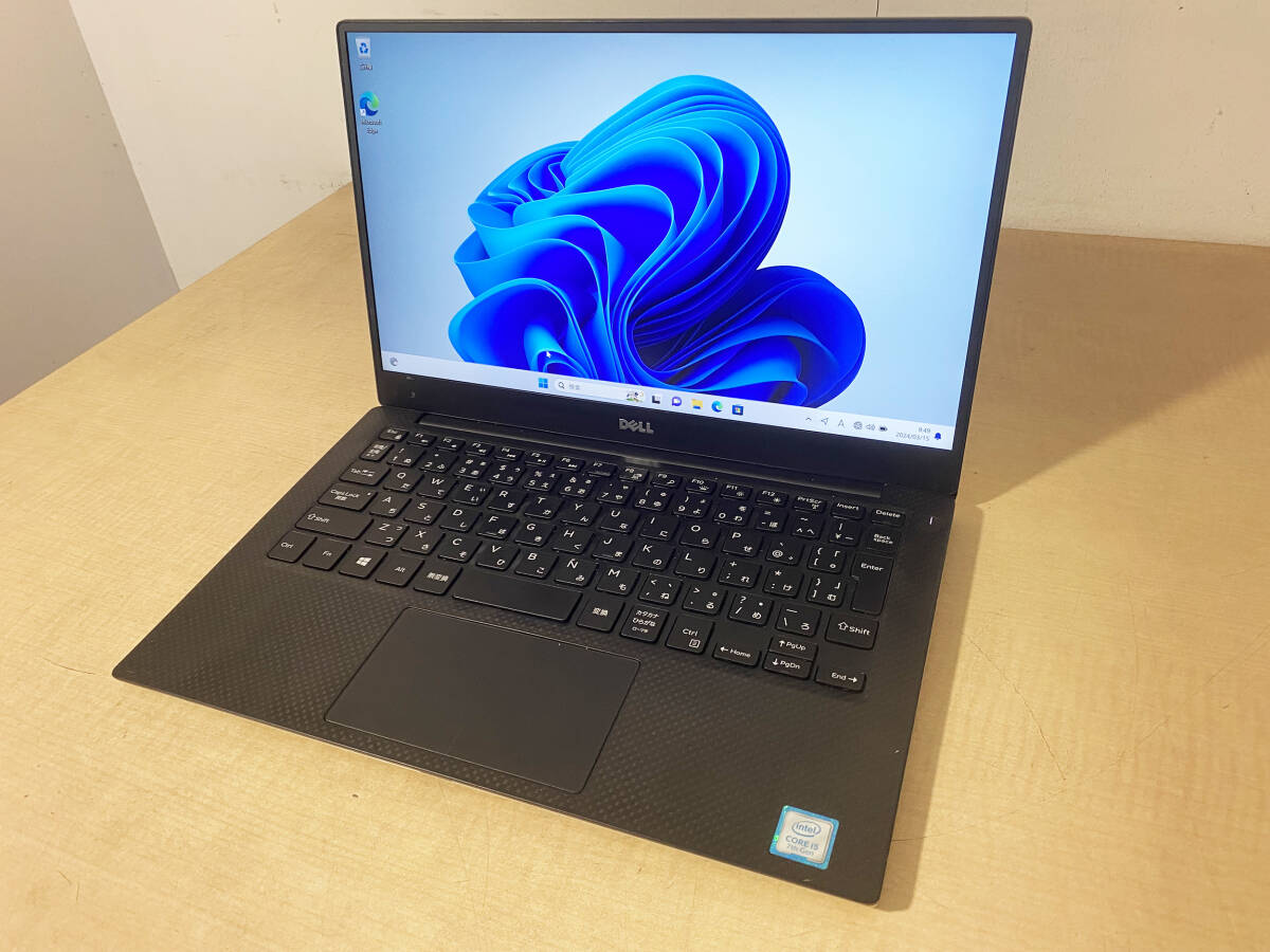 【1】Dell XPS 13 9360 Core i5-7200U 2.5GHz/8GB/SSD256GB(NVMe)/13.3インチフルHD液晶/Windows 11 Home_画像1