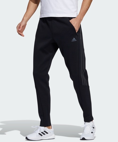 「adidas」 ジャージパンツ MEDIUM ブラック MEN_画像1