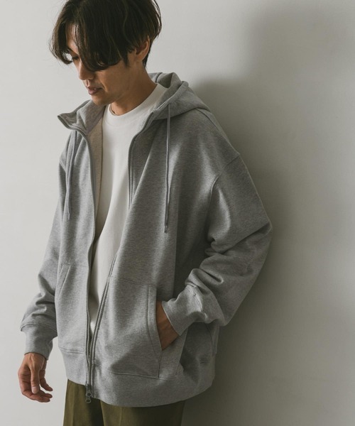 「URBAN RESEARCH DOORS」 ジップアップパーカー MEDIUM グレー MENの画像1