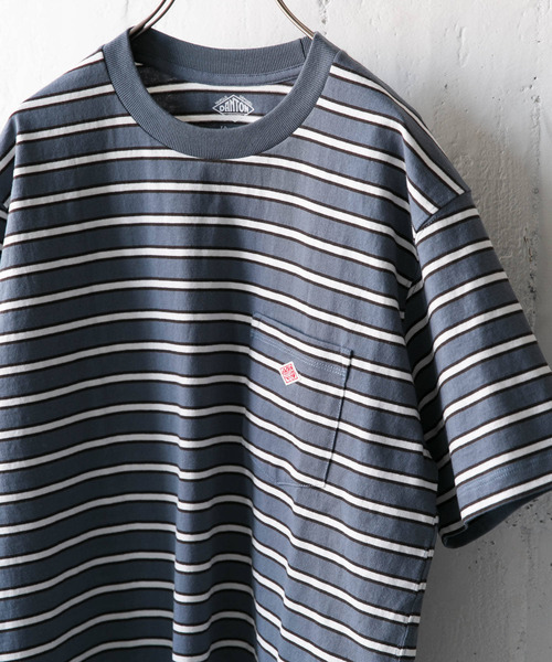 「DANTON」 半袖Tシャツ 42 ブルー系その他 MEN_画像1