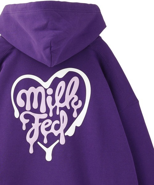 レディース 「MILKFED.」 プルオーバーパーカー ONE SIZE パープル_画像1