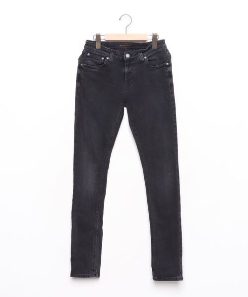メンズ 「Nudie Jeans」 スキニーデニムパンツ 29 ブラック_画像1