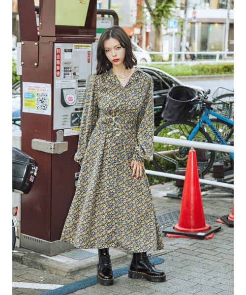 レディース 「jouetie」 シャツワンピース MEDIUM ブルー_画像1