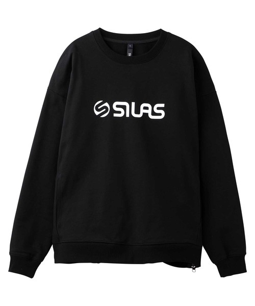 メンズ 「SILAS」 スウェットカットソー X-LARGE ブラック_画像1