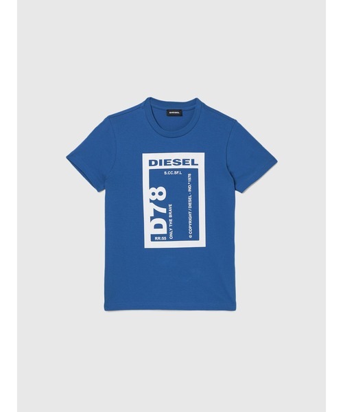 キッズ 「DIESEL KIDS」 「KIDS」半袖Tシャツ 12YEAR ブルー_画像1