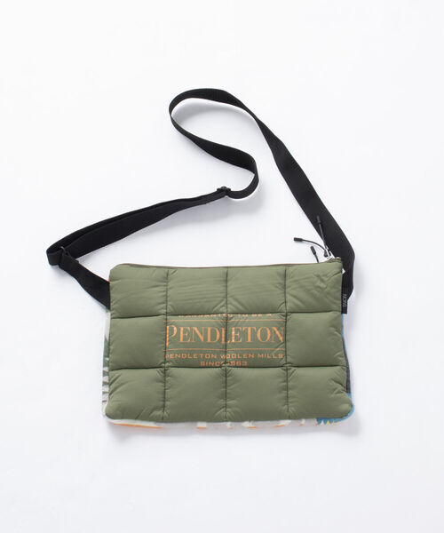 メンズ 「PENDLETON」 ショルダーバッグ「TAIONコラボ」 FREE グリーンの画像1
