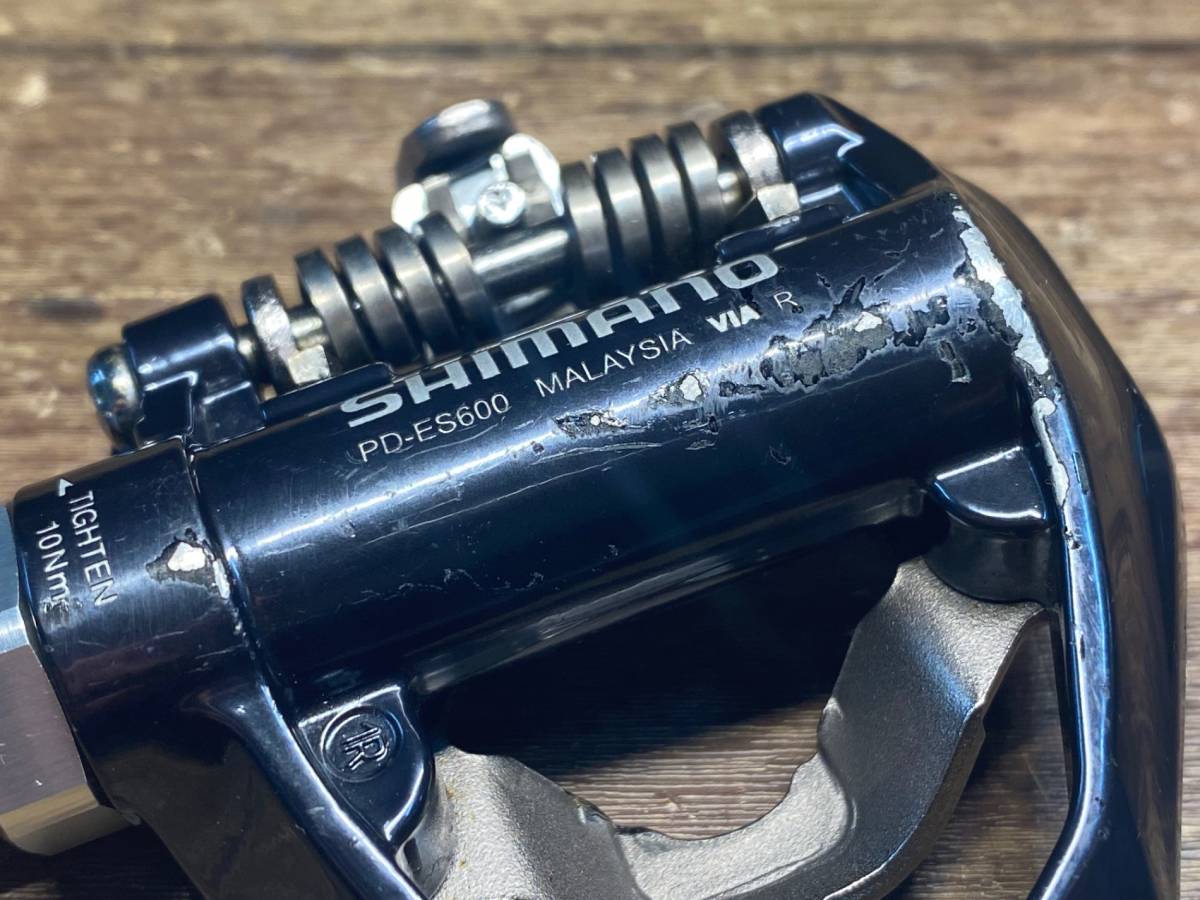 HO752 シマノ SHIMANO PD-ES600 ビンディングペダル SPD 軸回転良 ※ガリ傷大_画像6