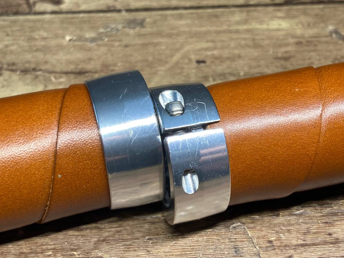 HD754 ブルックス BROOKS LEATHER GRIPS レザーグリップ ブラウン わずかに傷ありの画像7