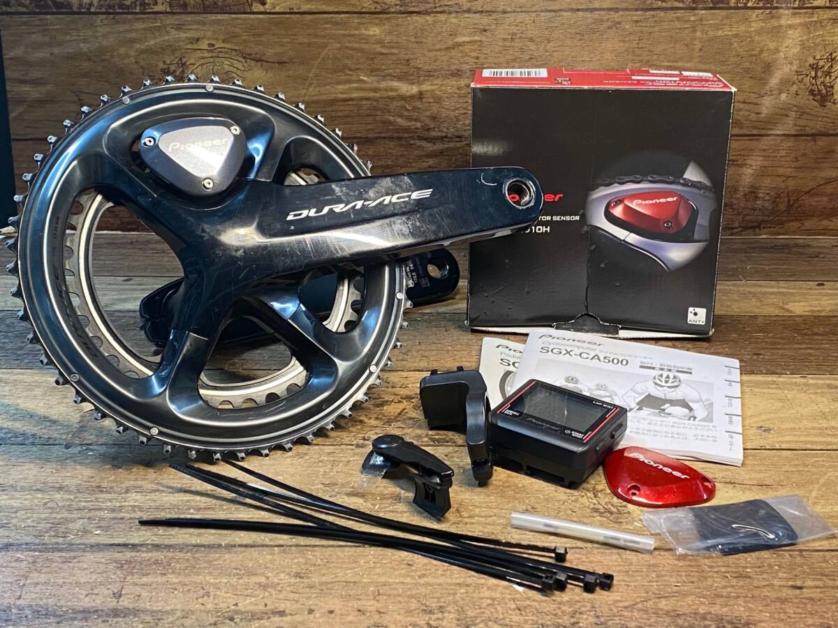 一流の品質 両側計測 パイオニア モニター付き SGX-CA500 FC-R9100 DURA-ACE SHIMANO シマノ HA811 172.5mm ※スレ有り、動作確認済み 52-39T 11S クランク