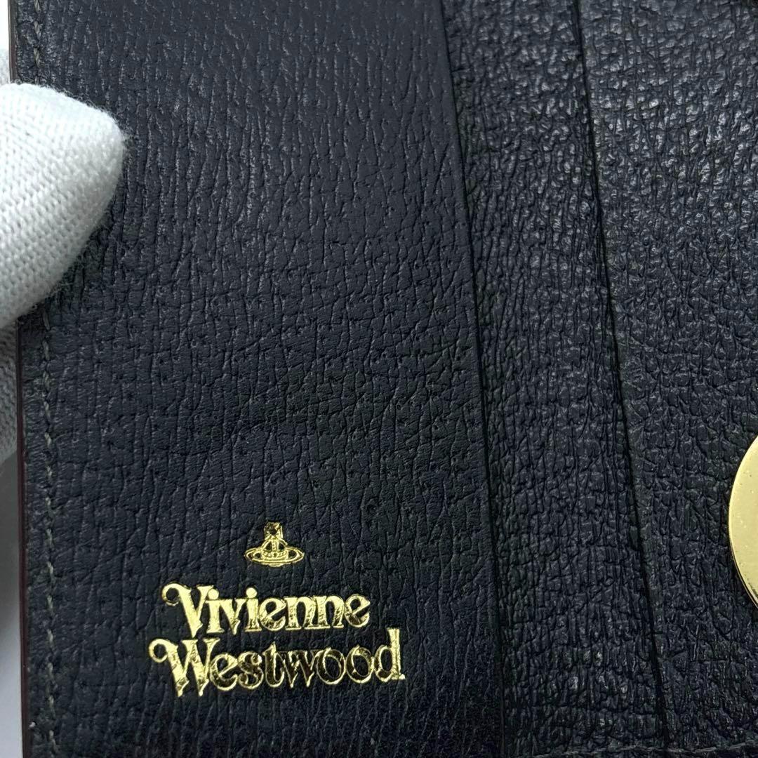極美品 Vivienne Westwood ヴィヴィアンウエストウッド キーケース 4連 黒 オーブ ビッグオーブ ゴールド メンズ レディース 付属品有り_画像7