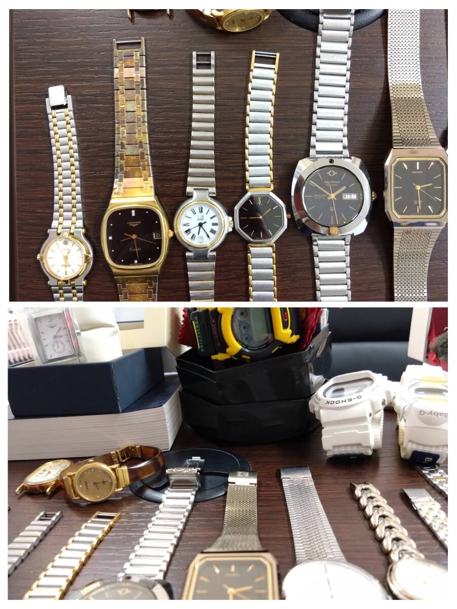 #21237 K18 GUCCI LONGINES YSL RADO CASIO CITIZEN SEIKO など 腕時計 懐中時計 140本以上 おまとめ 多数 ジャンク メンズ レディース_画像2