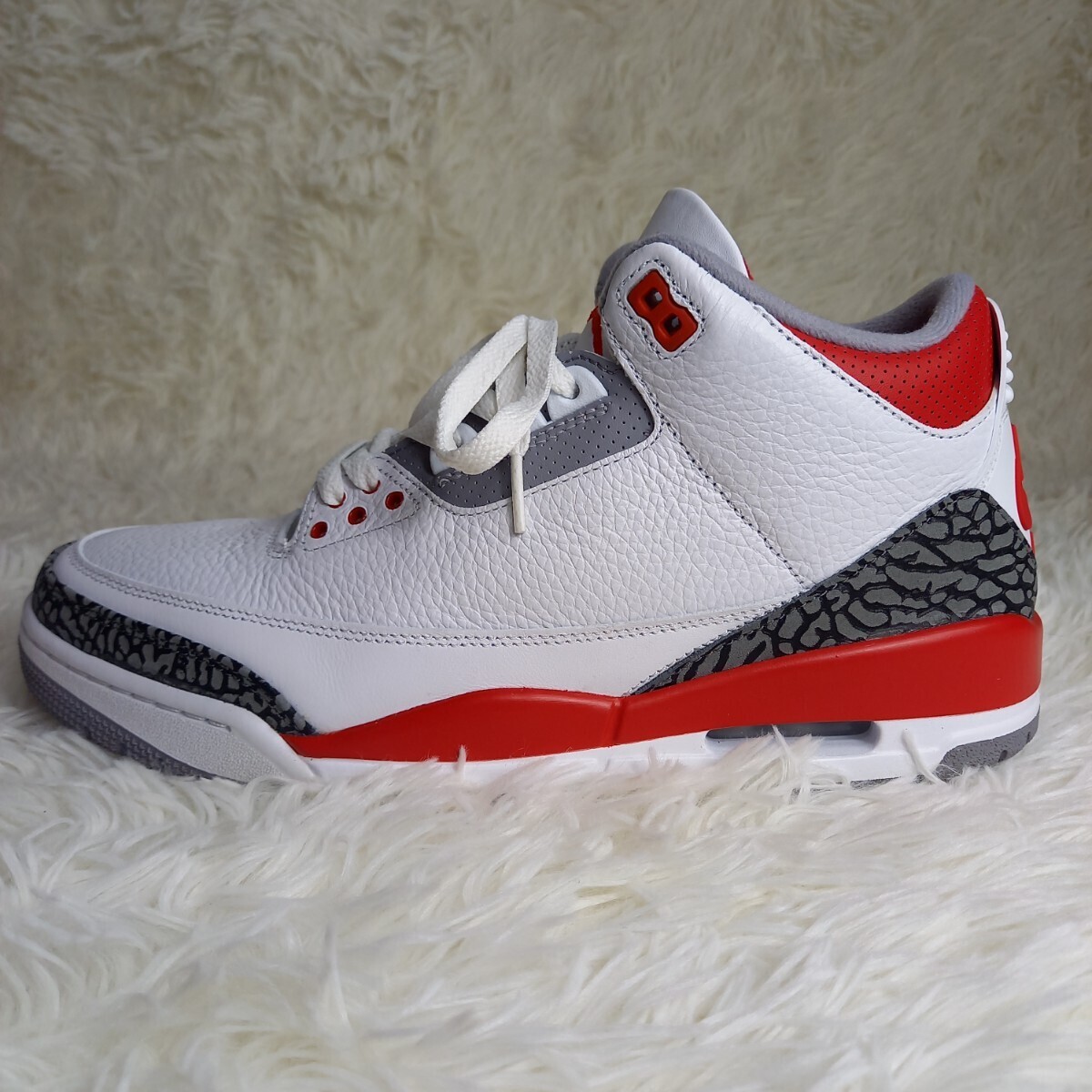 1 jpy ~[ unused class #29cm] Nike NIKE air Jordan 3 AIR JORDAN 3 retro fire red sneakers 2022 model eminem black tag 