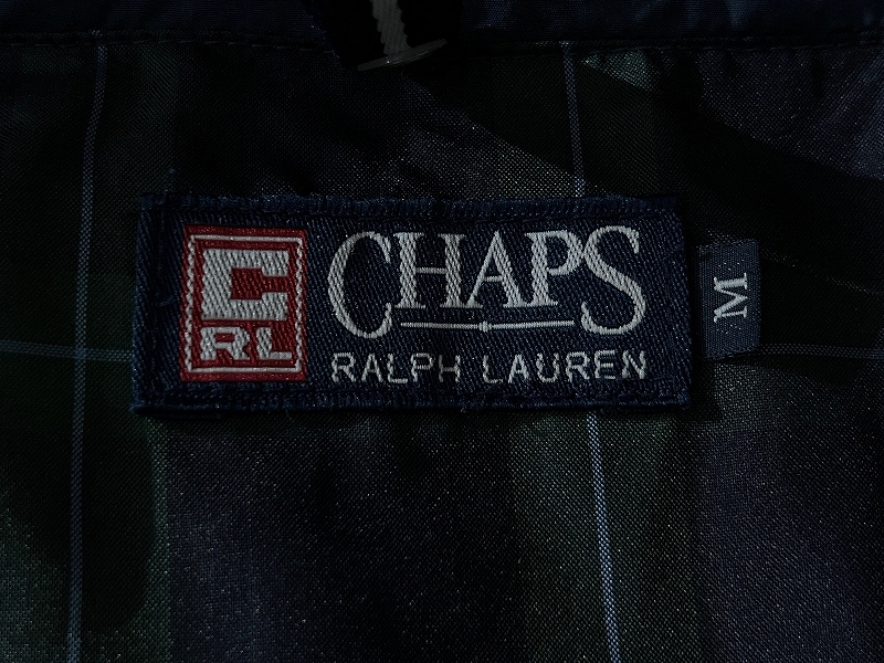 送無 G② CHAPS RALPH LAUREN チャップス ラルフローレン 裏チェック ナイロン マウンテン パーカー フーディー ジャケット 紺 ネイビー M_画像9