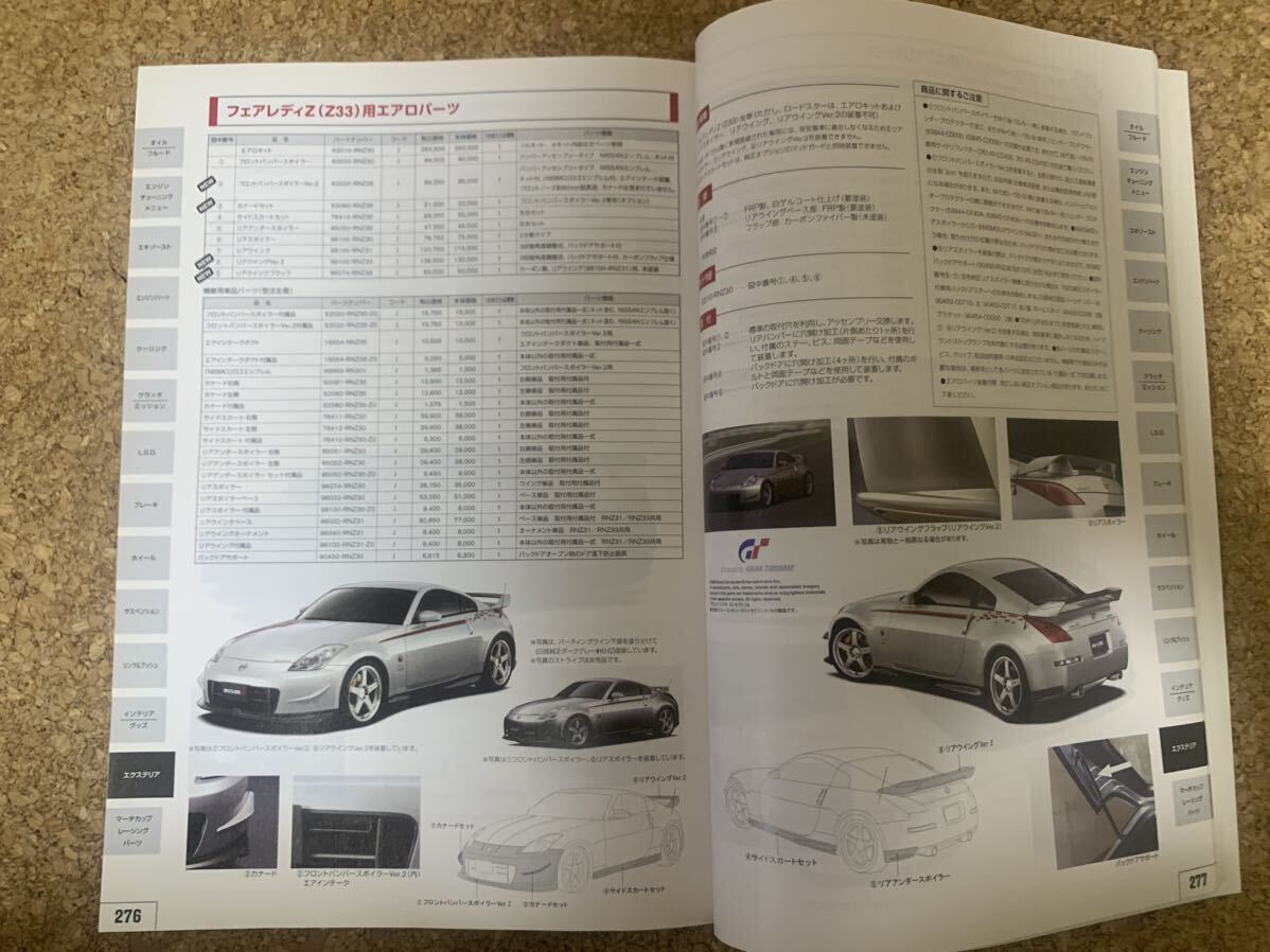 NISMO ニスモ パーツ総合カタログ 2006年版 業務用 非売品 ショップ向けカタログ 超希少! タービン・E/Gパーツ・エアロ・駆動系・足廻り他_画像7