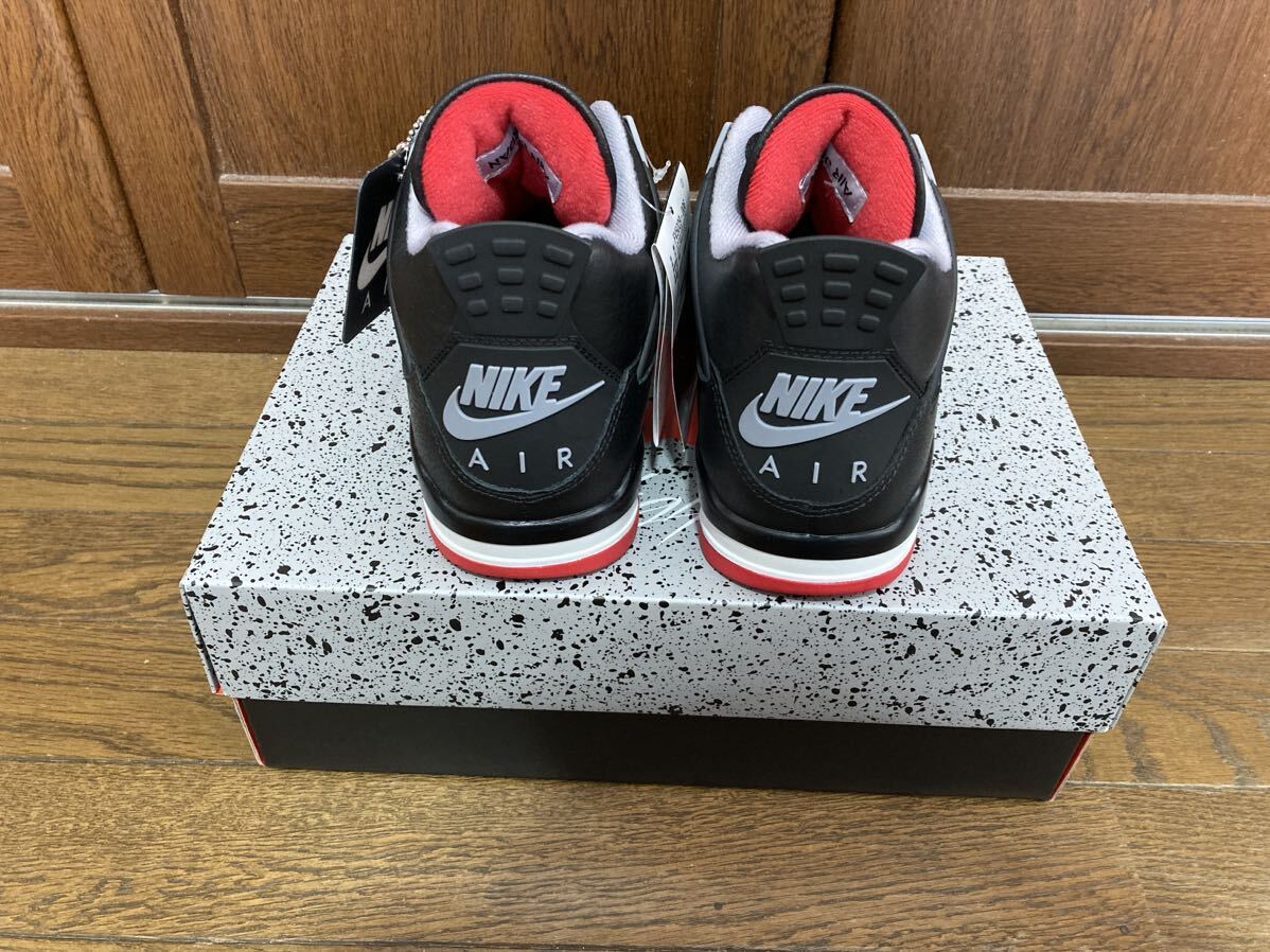 Nike Air Jordan 4 Retro Bred Reimagined 26.5cm ナイキ エア ジョーダン4 レトロ ブレッド 国内正規 黒タグ 新品 FV5029-006の画像3