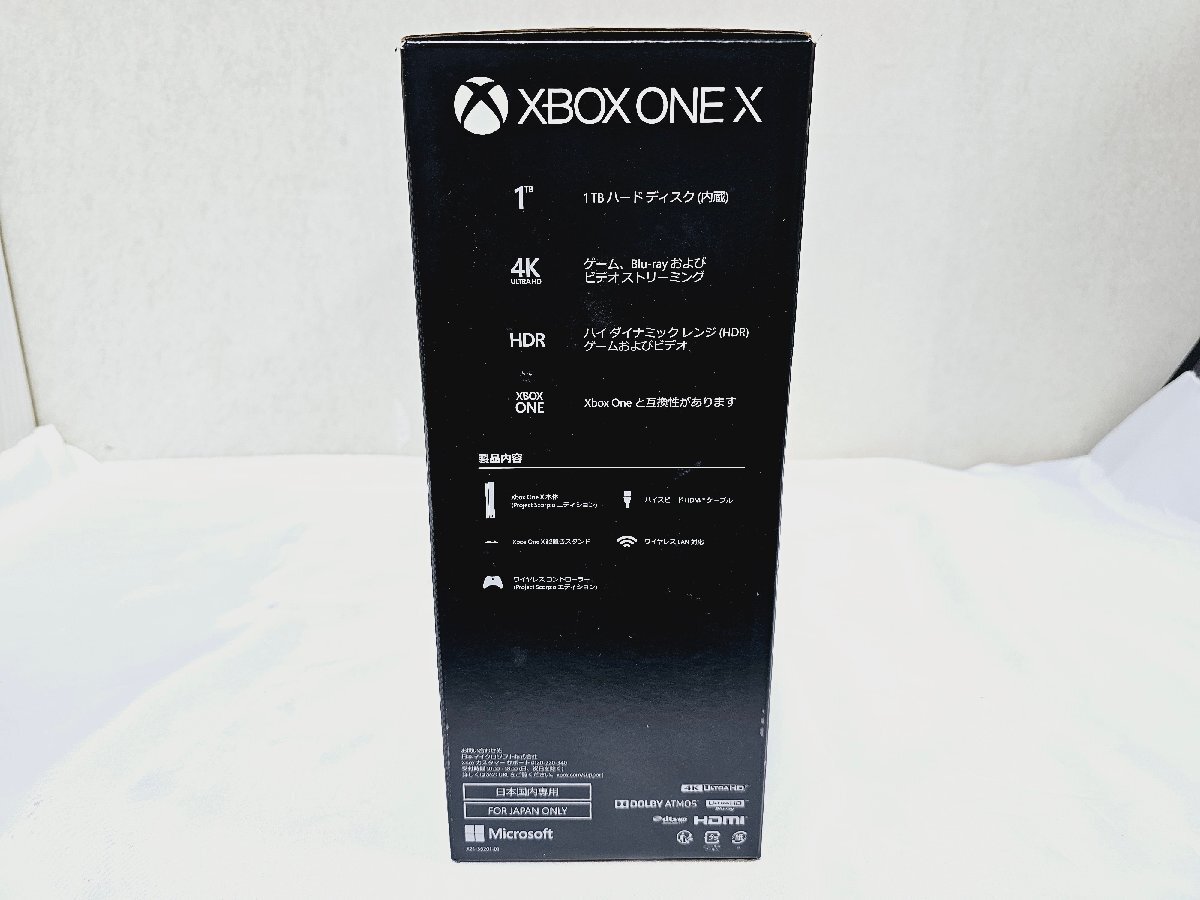 XBOX ONE X Project Scorpio エディション マイクロソフト エックスボックス ゲーム機 本体 未開封_画像3