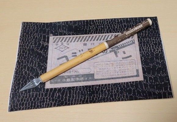 コジマノガラスペン　ペン先固定式タイプ　透明色　　未使用品