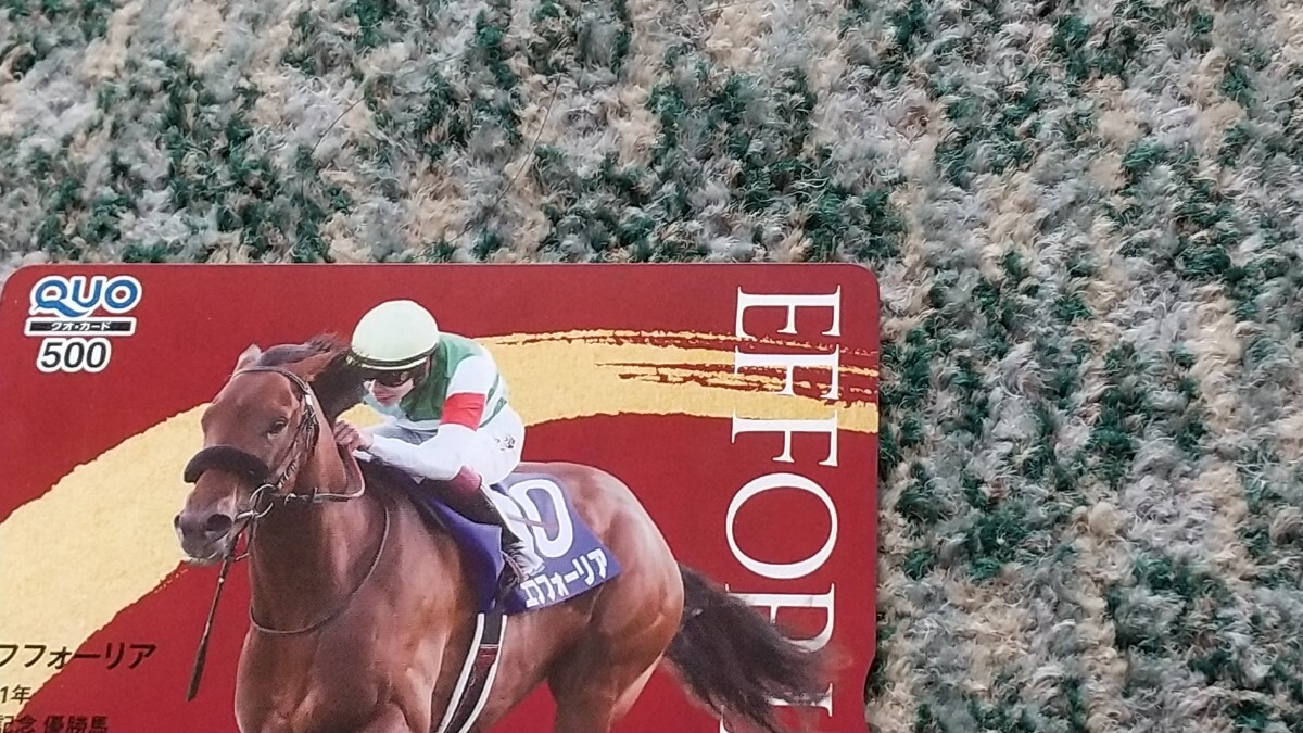  скачки ef four задний EFFORIA 2021 год иметь лошадь память победа лошадь QUO карта QUO card 500 [ бесплатная доставка ]