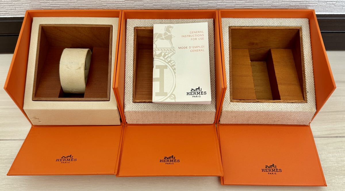 1円〜 Y 希少 純正 山 まとめ 19箱セット HERMES エルメス BOX ボックス 箱 オレンジ アンティーク 付属品 冊子 時計 72225164_画像5