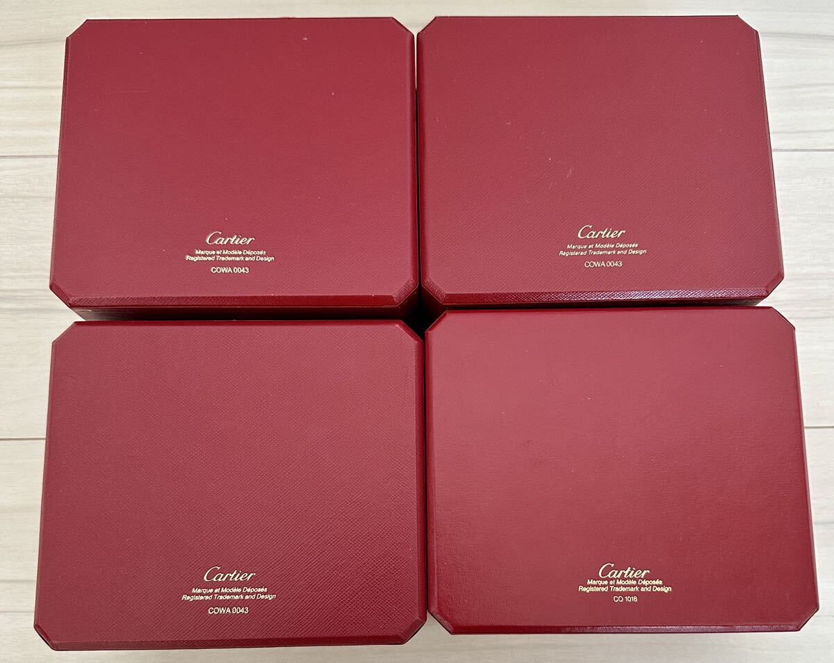 1円〜 Y 純正 山 まとめ 7箱セット Cartier カルティエ ボックス BOX 箱 レッド アンティーク 付属品 冊子 取扱説明書 72225398_画像9