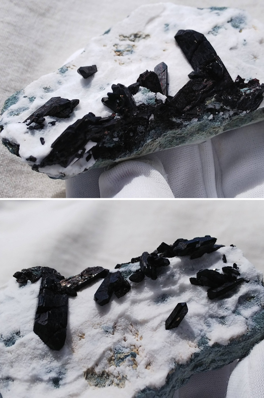 母岩付き クラスター ネプチュナイト 海王石 結晶 原石 標本 約327ct カリフォルニア州・ダラスジェム鉱山産 6_画像5