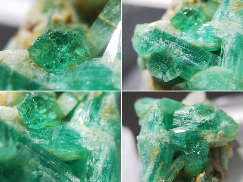 エメラルド クラスター ベリル 緑柱石 結晶 原石 標本 アフガニスタン産 約25ct 11_画像4