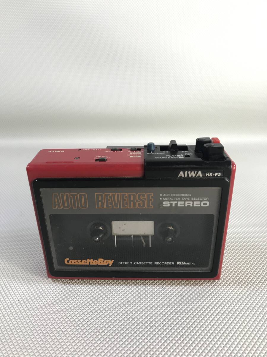 S4326○AIWA アイワ Cassette Boy カセットボーイ ステレオカセットレコーダー カセットプレーヤー HS-F2 通電OK 240312