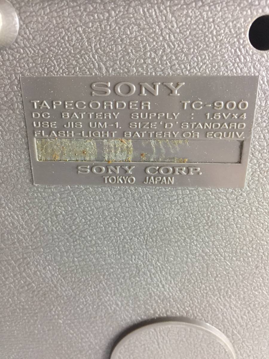 S3558◎SONY　ソニー　SOLID STATE　TAPECORDER　テープレコーダー　TC-900【ジャンク】_画像5