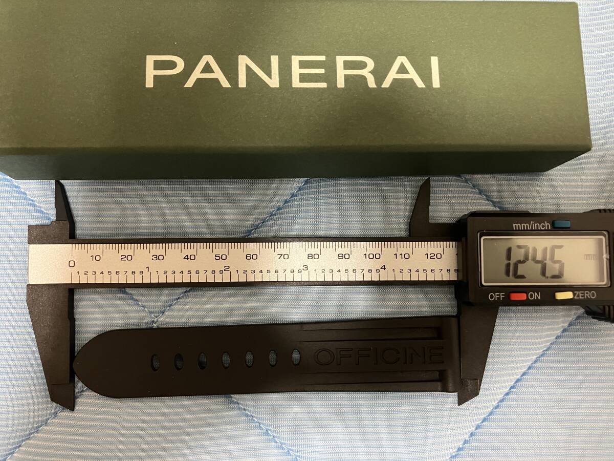 PANERAI★パネライ★カウッチュー（ラバー）ベルト ルミノール マリーナ 純正 ブラック 未使用 24/22mmOFFICINE PANERAIの画像4