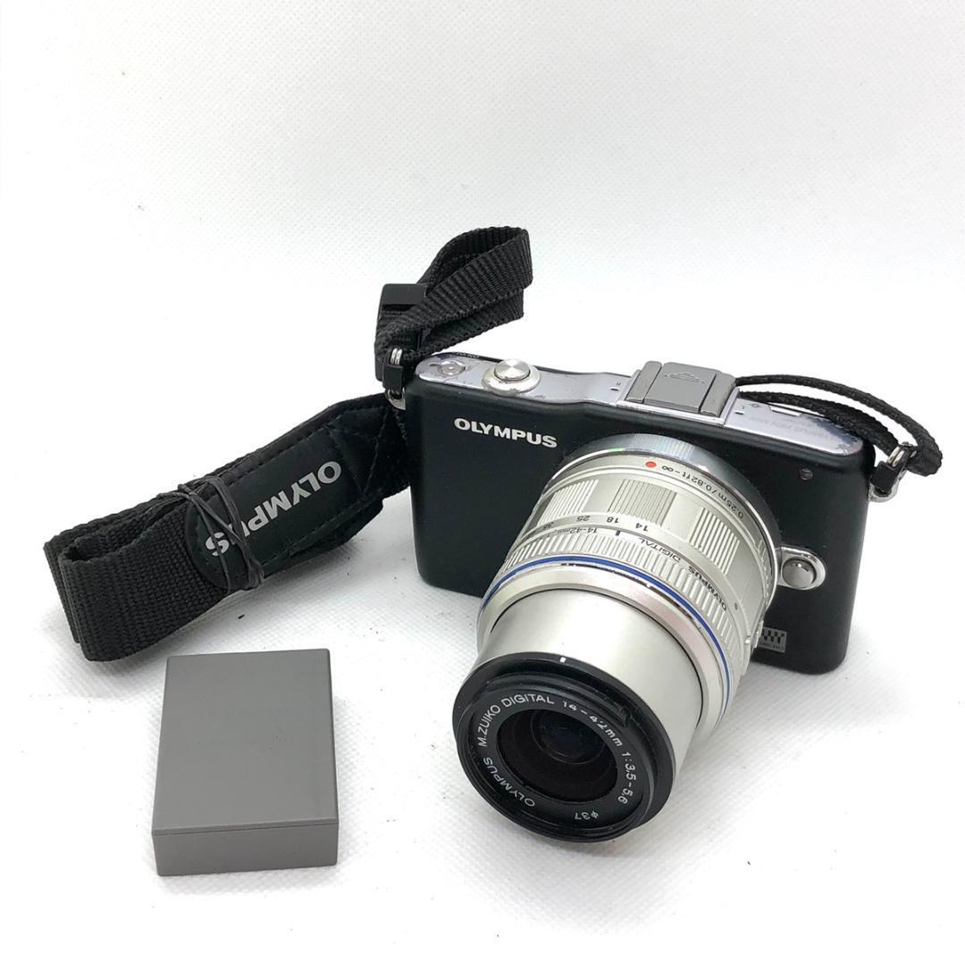 【C4419】OLYMPUS PEN mini E-PM1 新世代ミラーレス一眼 レンズ交換式デジタルカメラ + オリンパス M.ZUIKO DIGITAL 14-42mm F3.5-5.6 Ⅱ