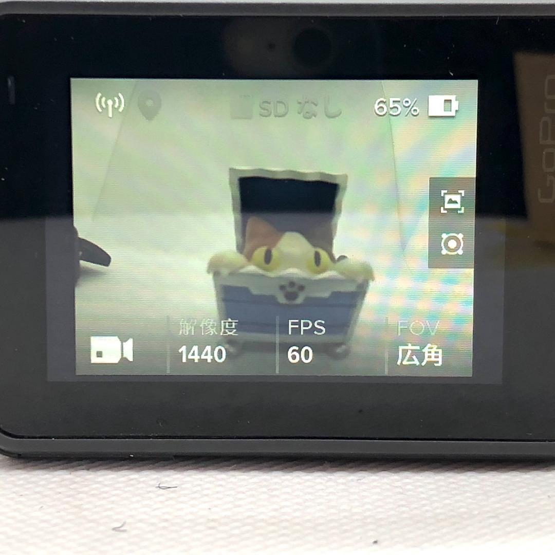 【C4435】動作品 ゴープロ GOPRO HERO6 アクションカメラ 4K/60fp 1080p/24fps + ミニ三脚セット 黒 メモリーカード 充電器付き_画像6