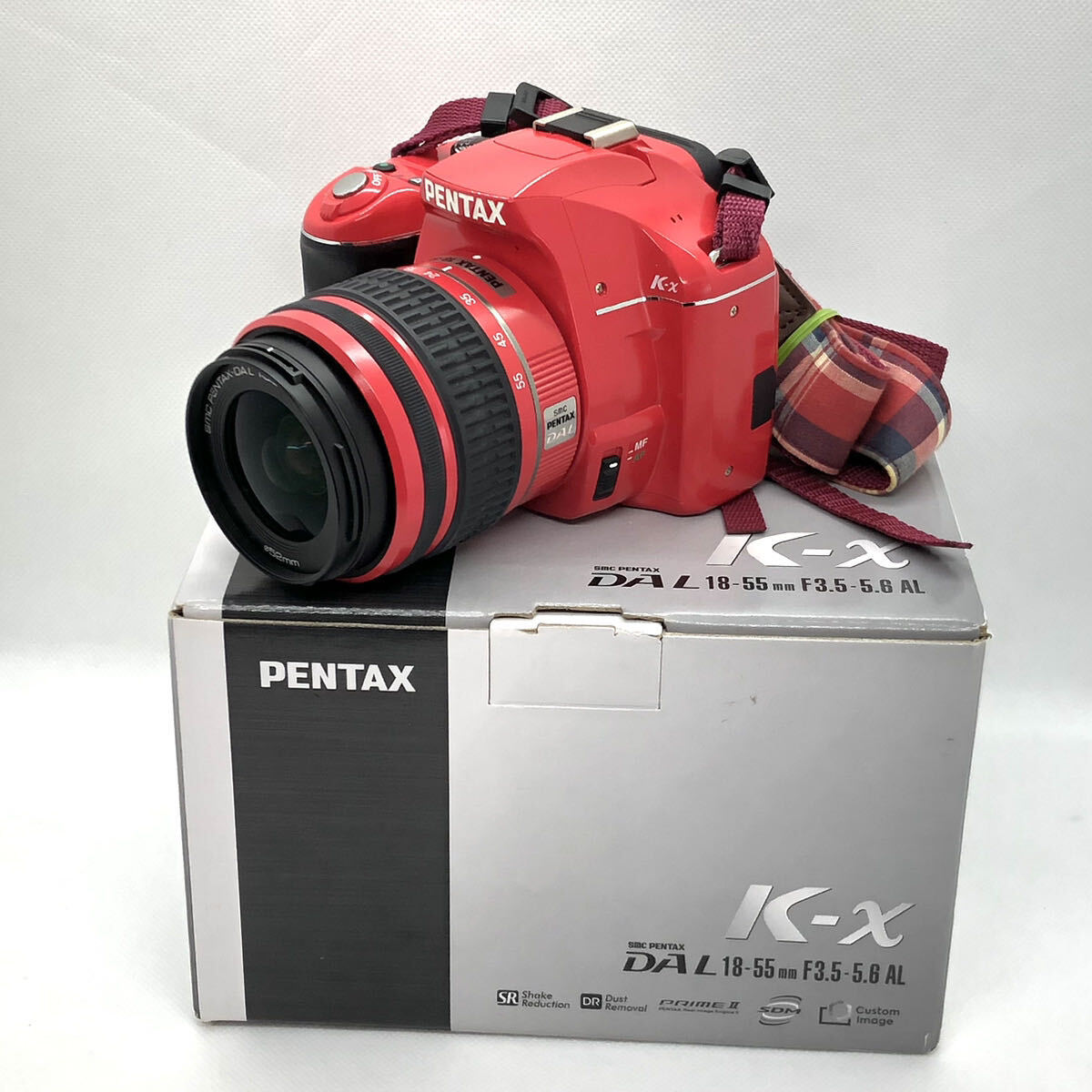 【C4362】PENTAX K-xボディ red ＋ DA L 18-55mmF3.5-5.8AL res ズームレンズキット_画像2