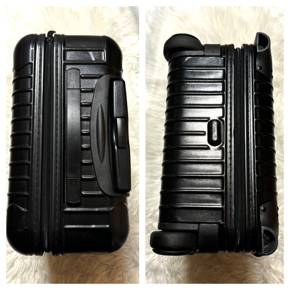  genuine article Rimowa salsa leather switch two wheel suit Carry case black machine inside bringing in size RIMOWA SALSA