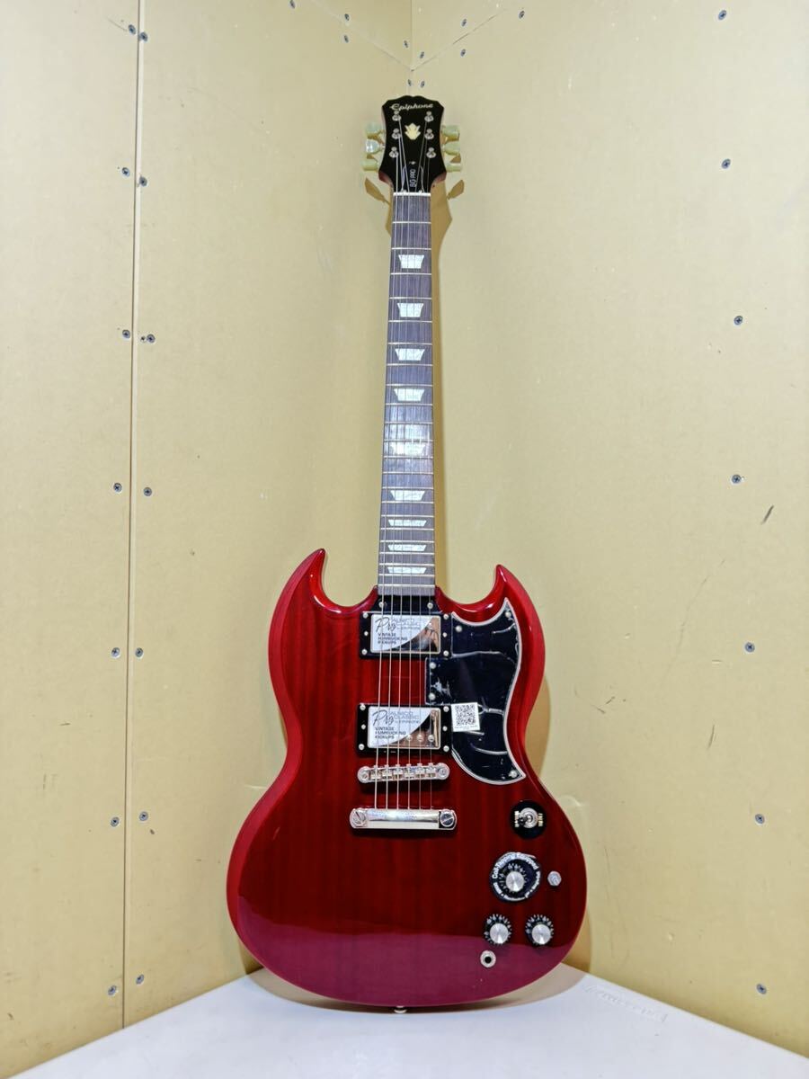 未使用 デッドストック Epiphone SG pro エレキギター エピフォン レッド ブラックの画像1