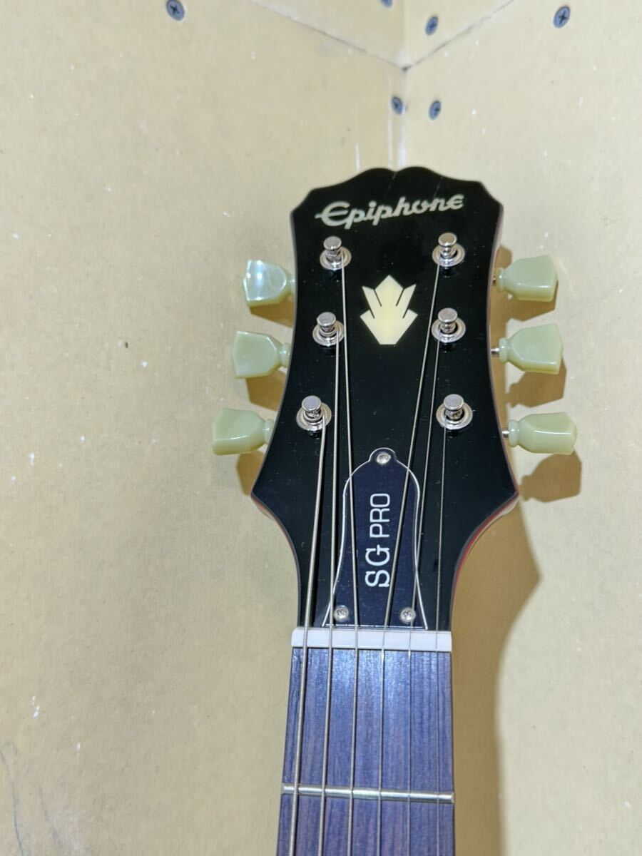 未使用 デッドストック Epiphone SG pro エレキギター エピフォン レッド ブラックの画像2