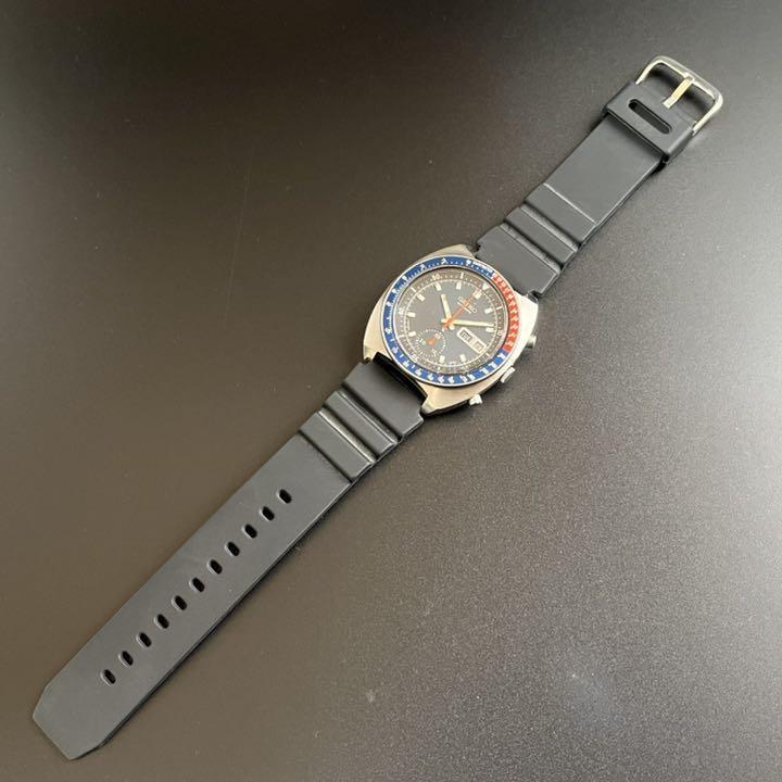 【希少】セイコー/SEIKO/スピードタイマー/6139-6005/41mm/自動巻/ペプシ赤青/メンズ腕時計/1990’s/アンティーク/海外限定/日本未発売レア_画像5