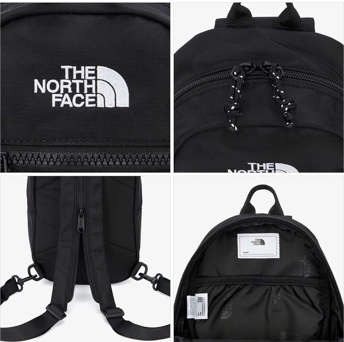 新品未使用 THE NORTH FACE ノースフェイス キッズワンウェイ ボディバッグ リュック 2way ブラック 海外限定