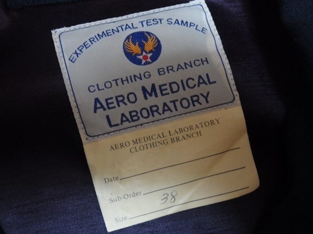  rare ]Aero Medical Laboratory( aviation . Gakken . place ) Sugar Cane full Zip jacket flight jacket test sample 38