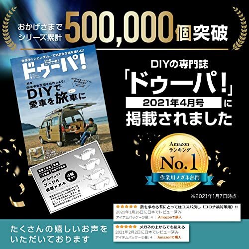 [nesekt] [ネセクト] ゴーグル 保護メガネ 防護&防塵 1個入り[日本国内企画品 3年保証]_画像2