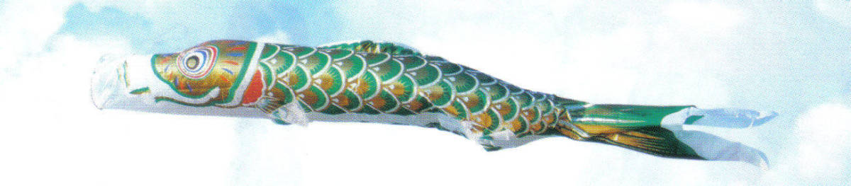 限定！◆送料無料◆新品♪キング印 王様黄金鯉のぼり 緑グリーン 単品 ２m◆