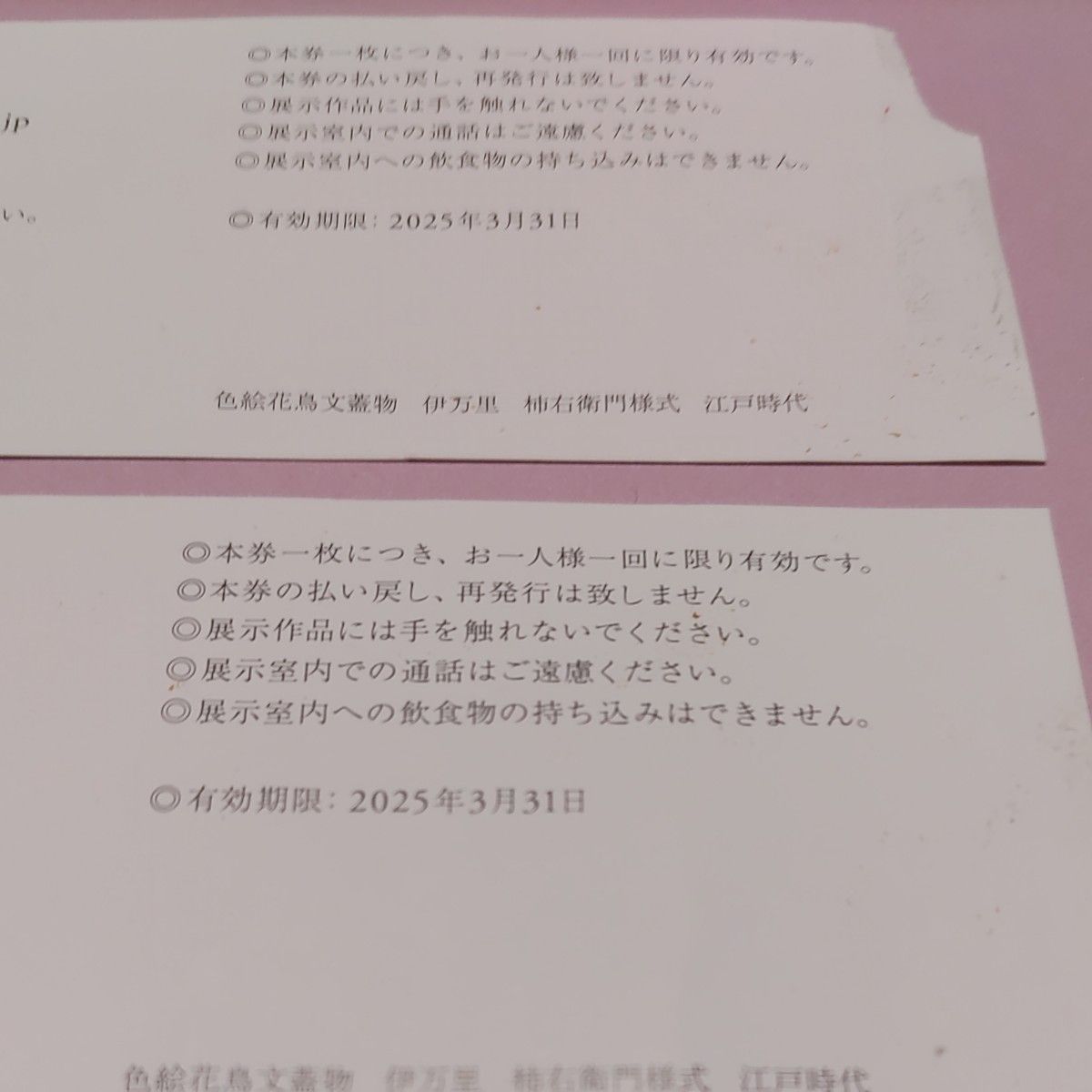 MOA美術館　一般特別入館券　２枚セット！未使用　熱海　　静岡県　有効期限2025.3/31