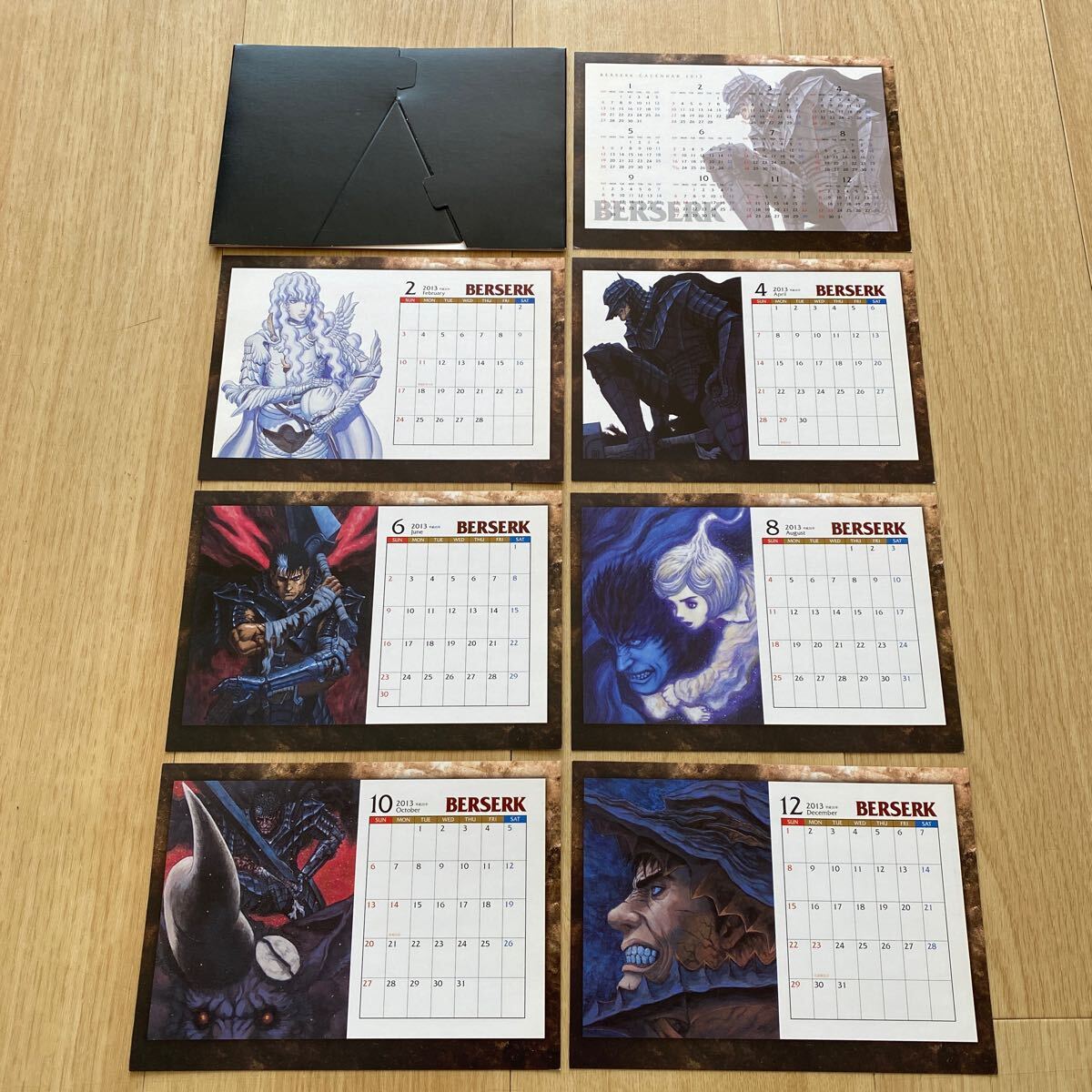 ベルセルク カレンダー 2013 ヤングアニマル セブンイレブン 限定 非売品 未使用 BERSERK ガッツ グリフィス 三浦建太郎 アニメ トレカ_画像6