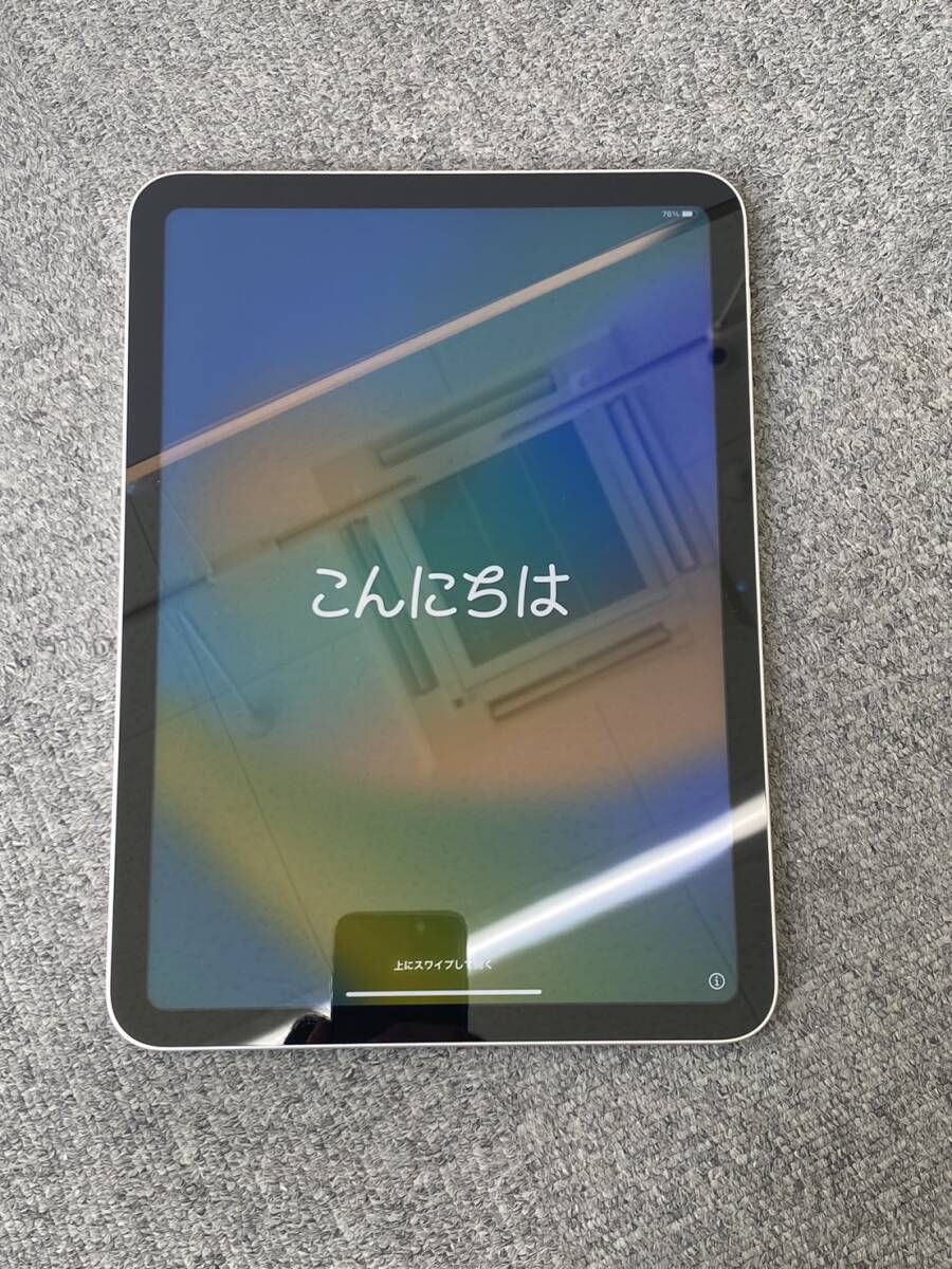 【BEF 4459】1円スタート Apple iPad 第10世代 64GB Wi-Fiモデル 10.9インチ MPQ03J/A シルバー タブレット 箱 充電器 現状品_画像2